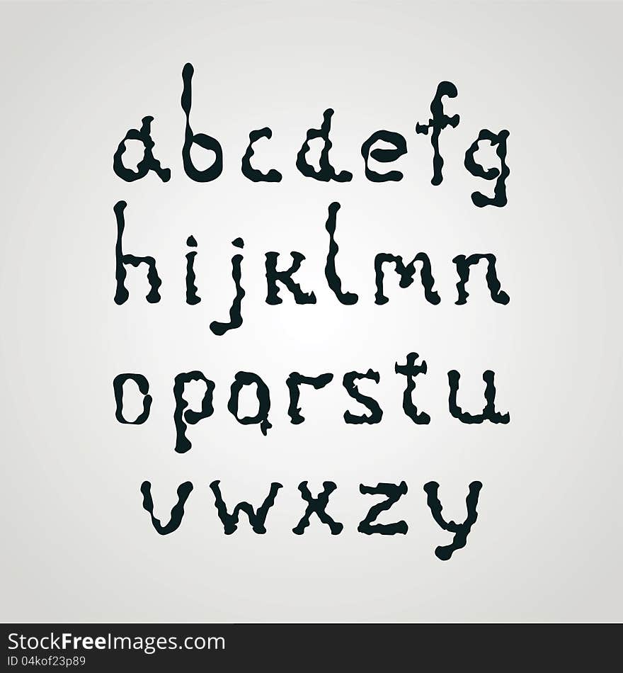 Ink alphabet