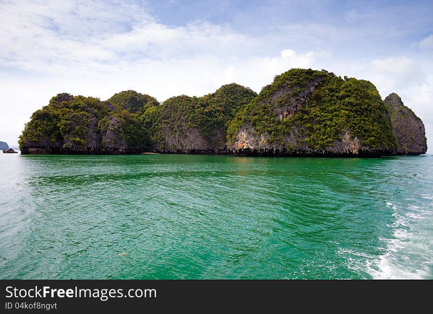 Sea island. Phang nga region. Thailand. Sea island. Phang nga region. Thailand.