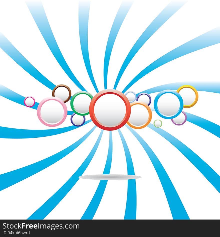 Abstract Colorful Background With Circles