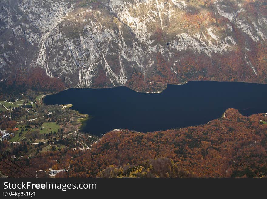 Lake Bohinj in Julian Alps, Slovenia