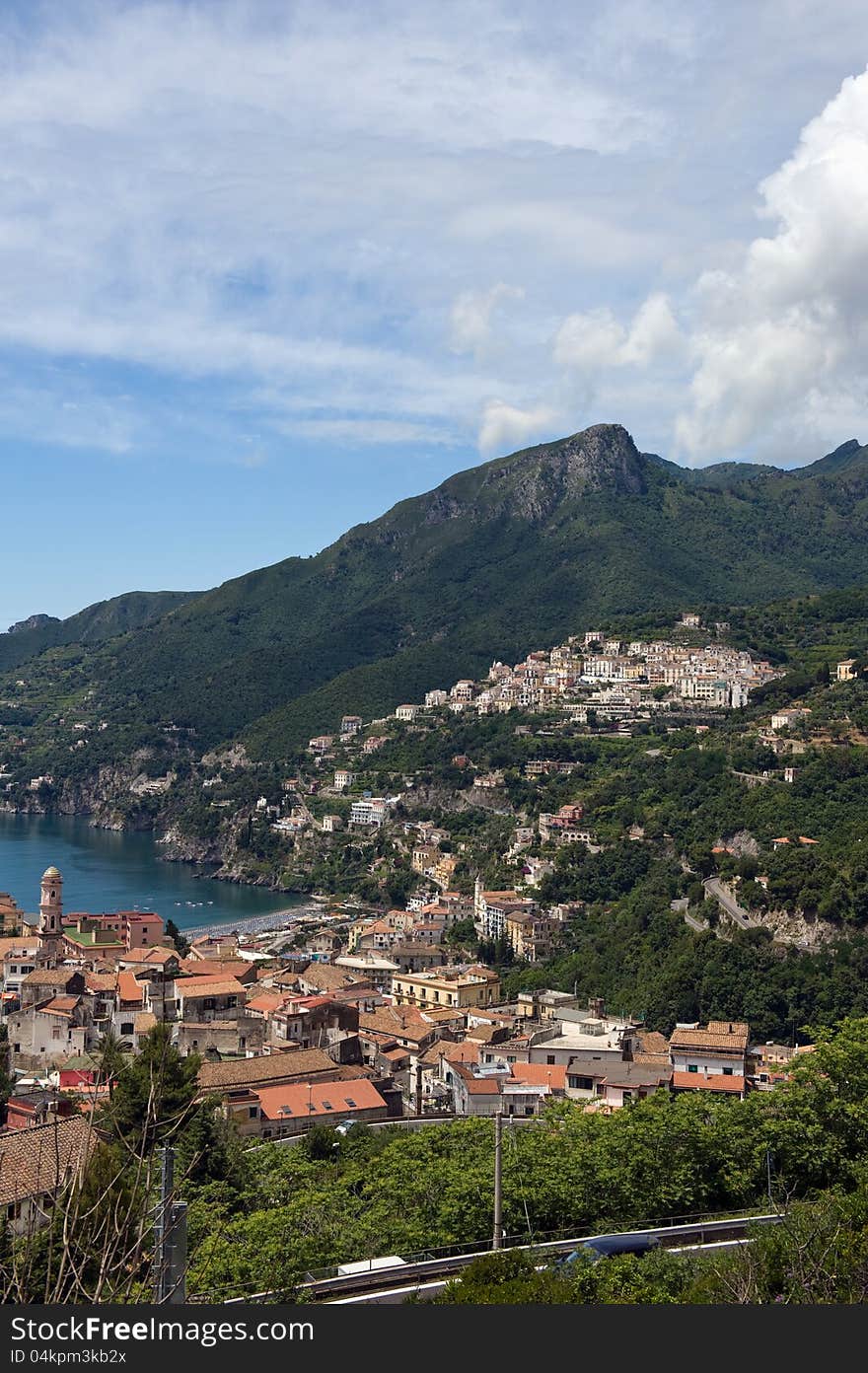 Landscape and the cathedral of vietri sul mare