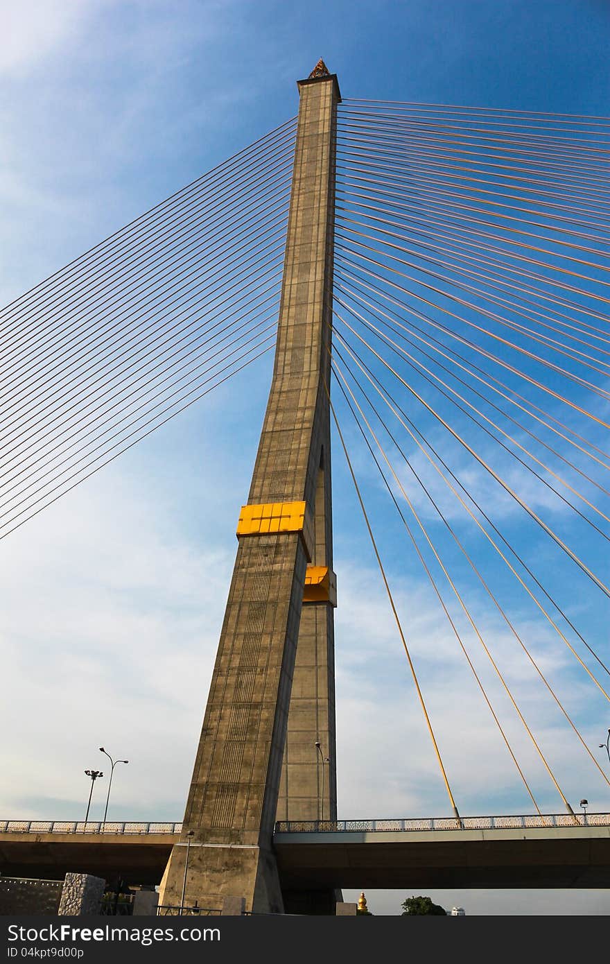 Rama VIII bridge in Bangkok, Thailand