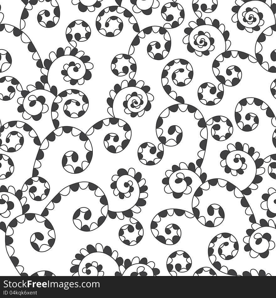 Abstract monochrome seamless background. Vector illustration. Abstract monochrome seamless background. Vector illustration