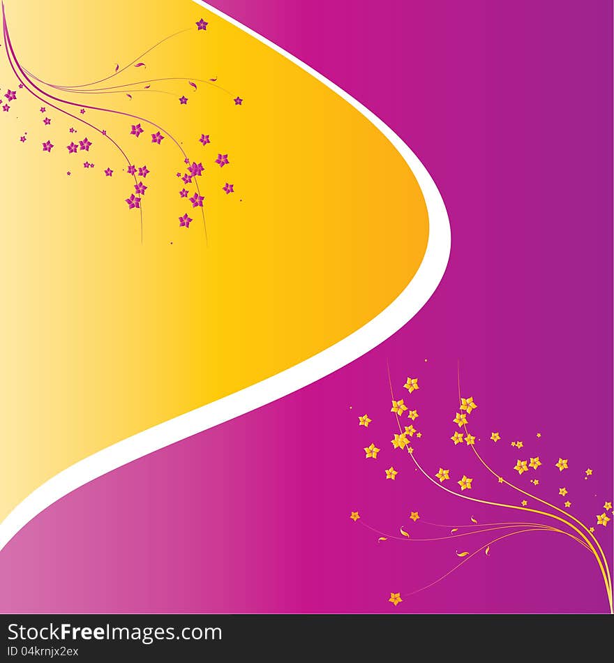 Abstract flowers background