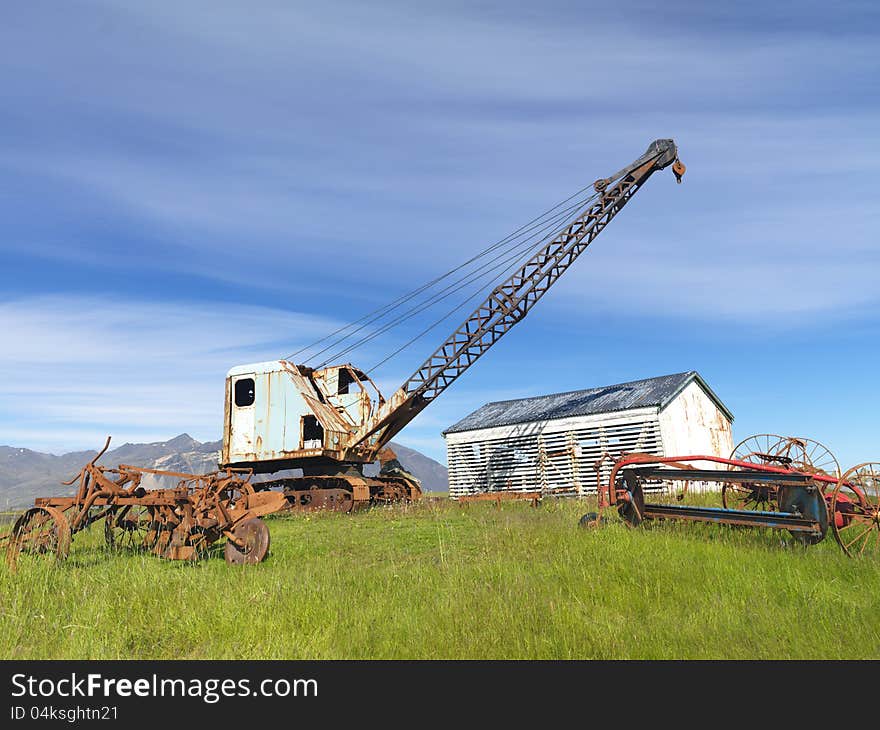 Abandoned Machinery Park. Useful for showing abstract or conceptual themes. Abandoned Machinery Park. Useful for showing abstract or conceptual themes