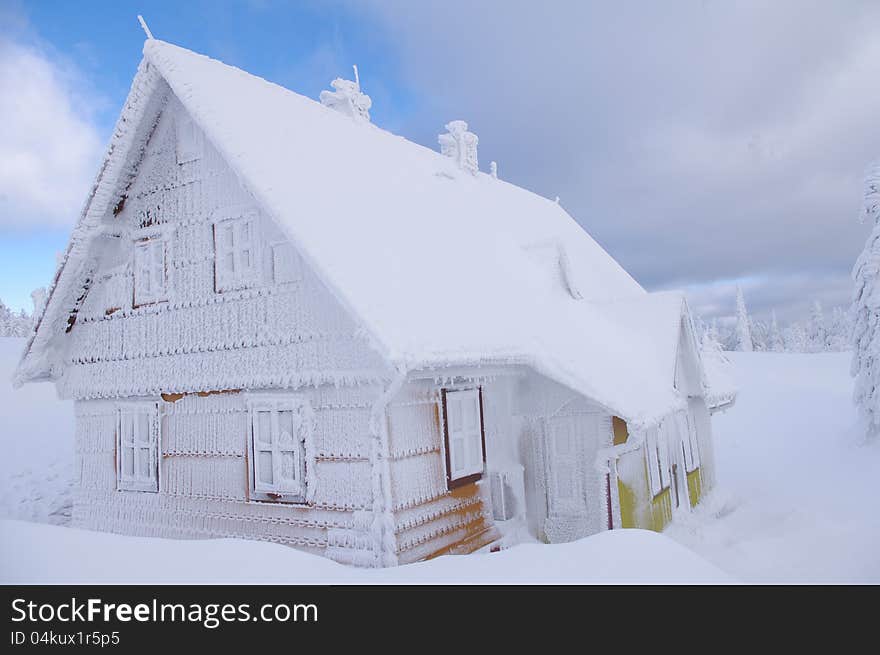 Hut In Winter