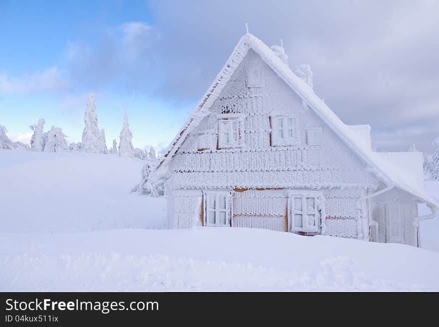 Hut In Winter