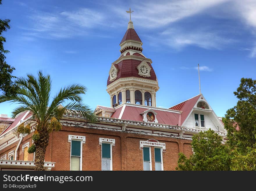 Restored Historic Building in Florence, Arizona. Restored Historic Building in Florence, Arizona