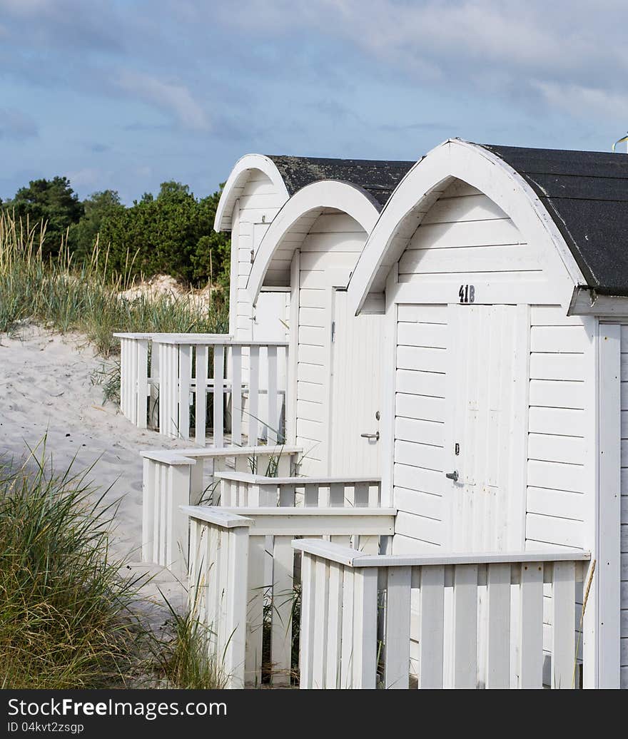 Hut on the beach in sweden. Hut on the beach in sweden