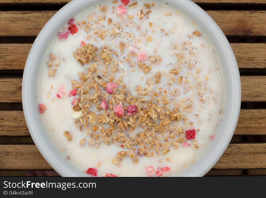 Musli/Cereal and milk