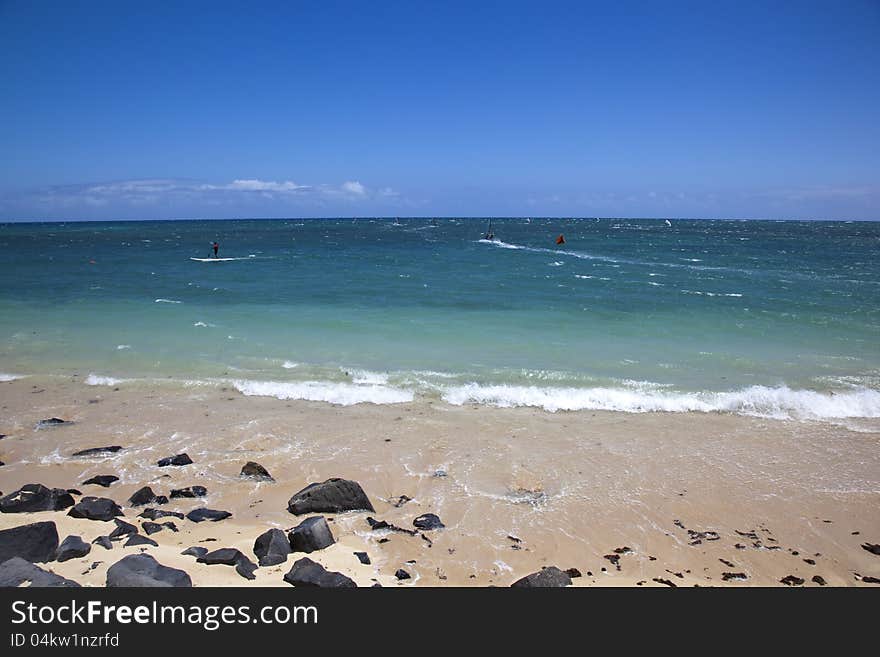 Popular area for wind surfing, kite surfing and stand up paddle boarding. Popular area for wind surfing, kite surfing and stand up paddle boarding