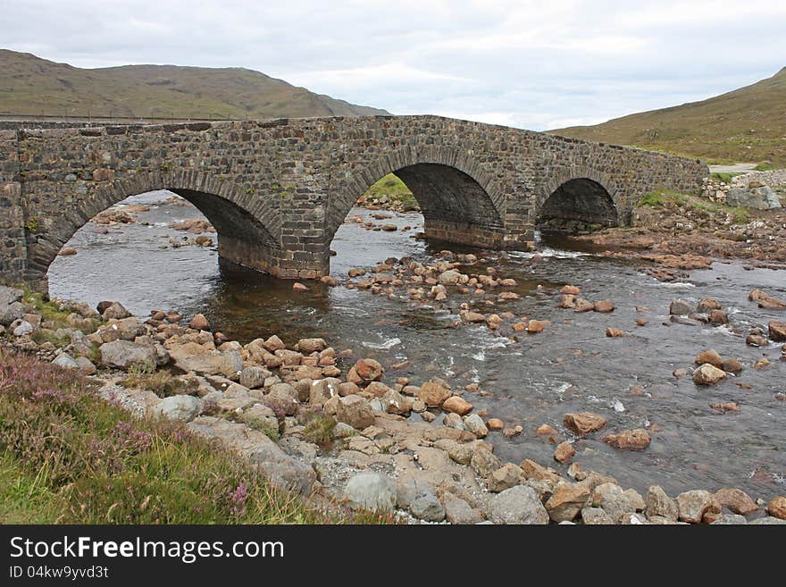 A Traditional Stone Bridge in the Scottish Highlands. A Traditional Stone Bridge in the Scottish Highlands.