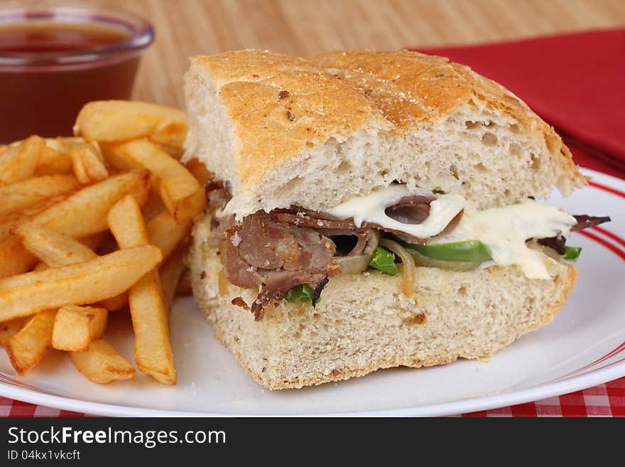 Roast Beef and Cheese Sandwich