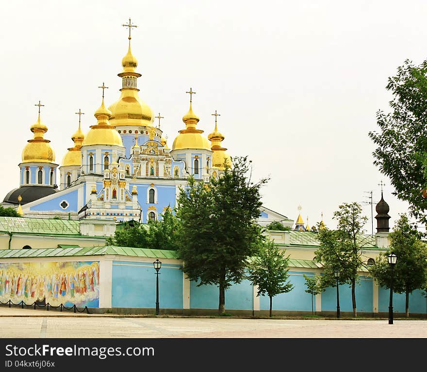 Domes of the St. Michael s Monastery in Kiev