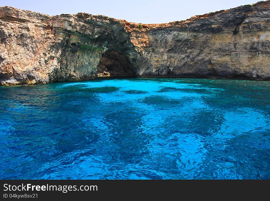 Beautiful sea water lagoon