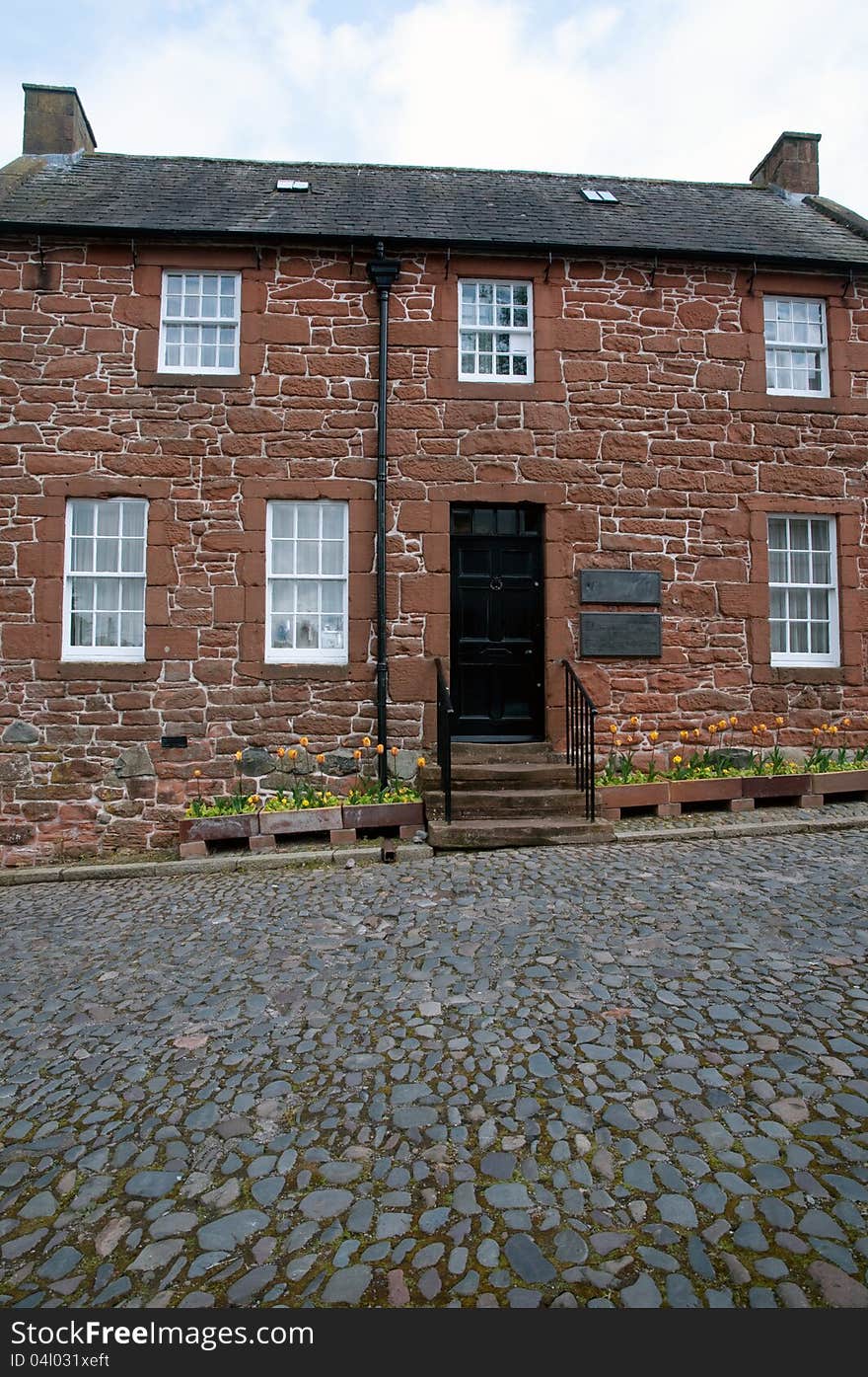 Robert burns house and museum at Dumfries in scotland. Robert burns house and museum at Dumfries in scotland