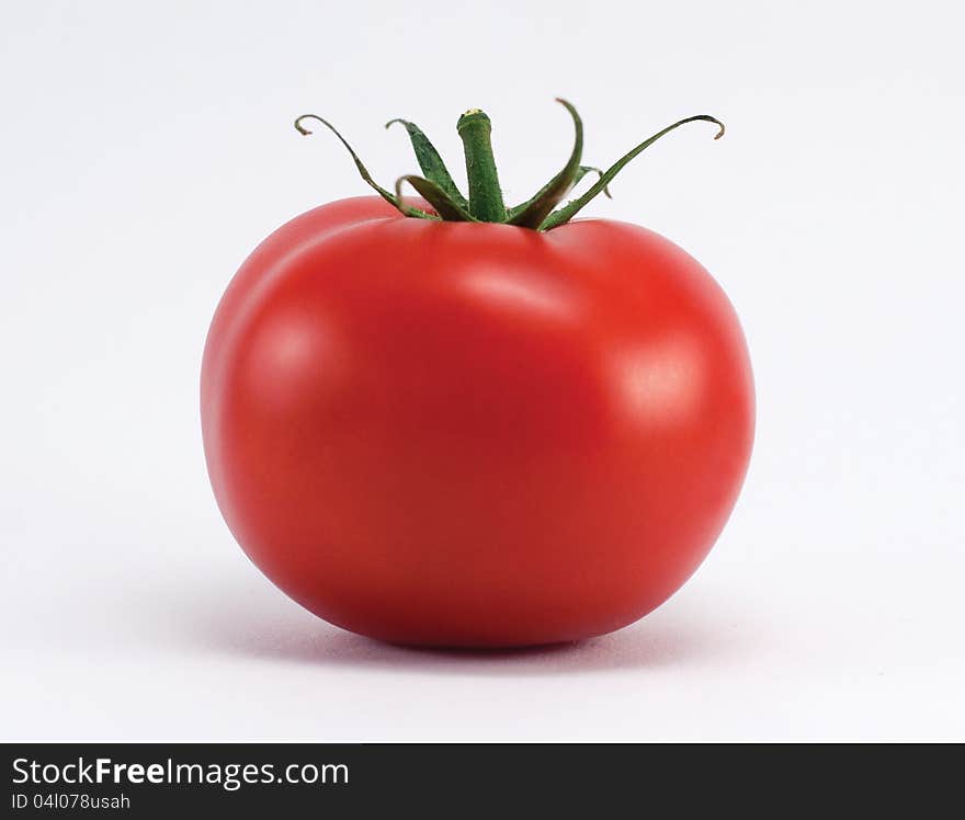 Tomato isolated on white background