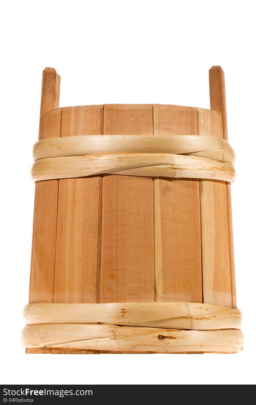 Small wooden barrel