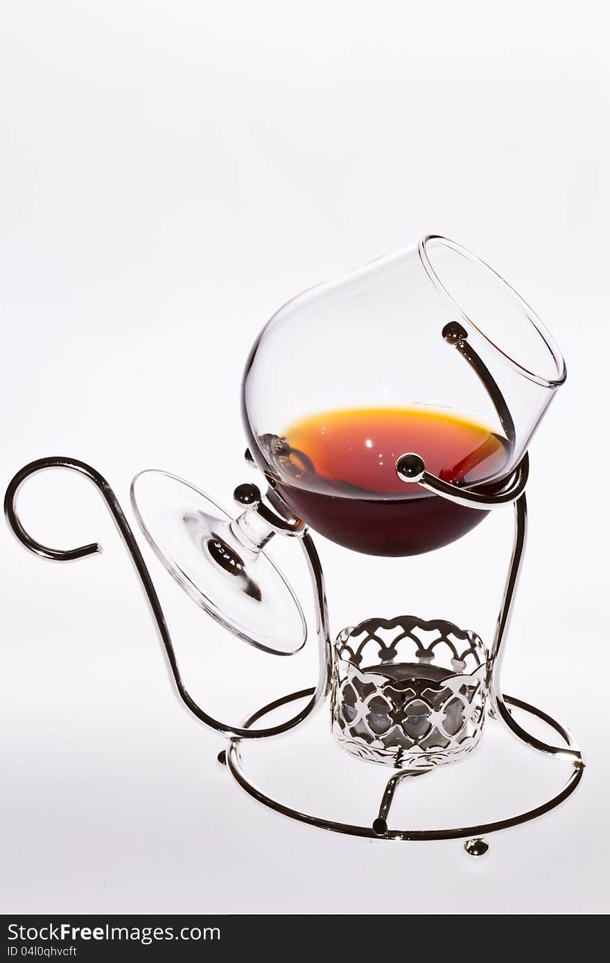 A glass of cognac