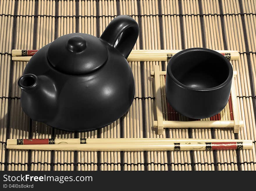 Chinese Tea Set with Teapot and cup