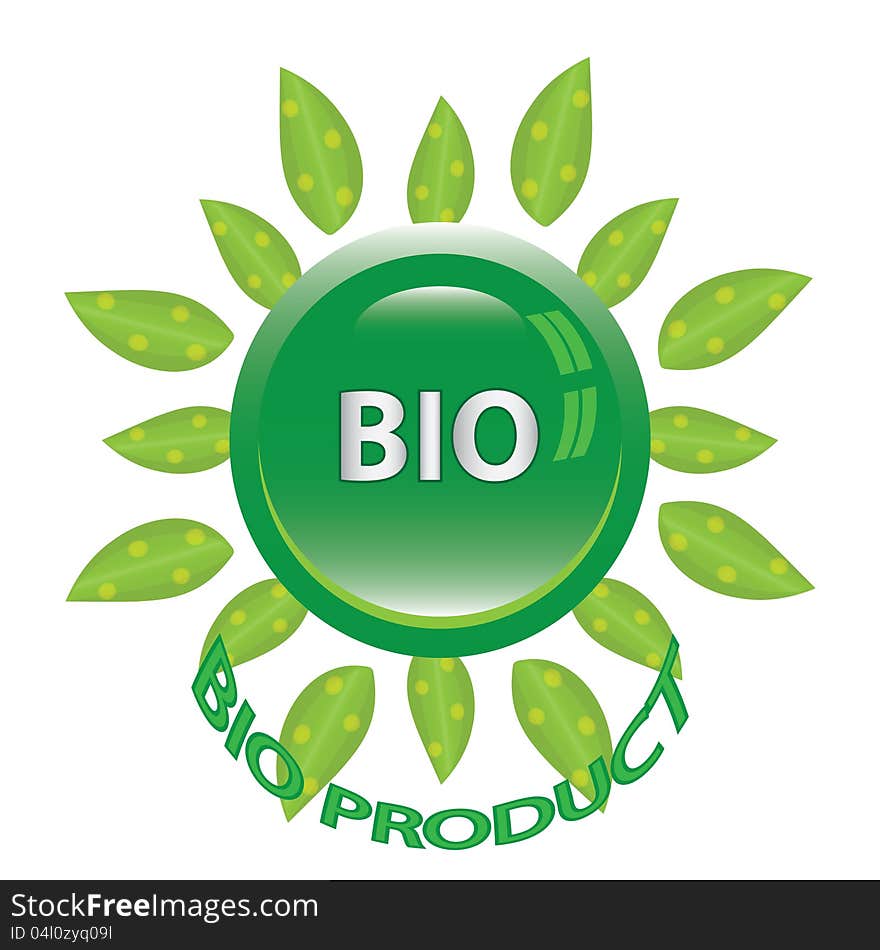 Perfect badge made for your bio products.vector