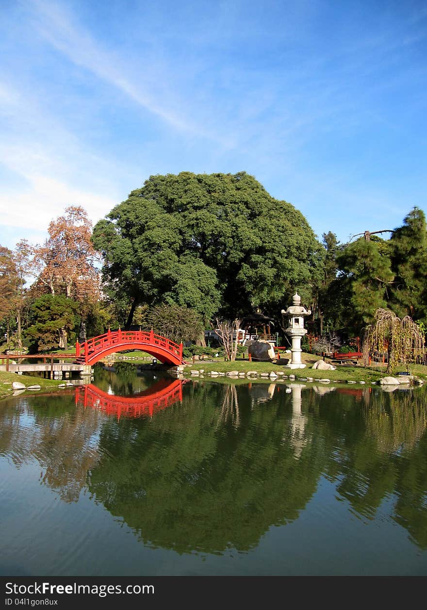 Autumn in a Japanese garden