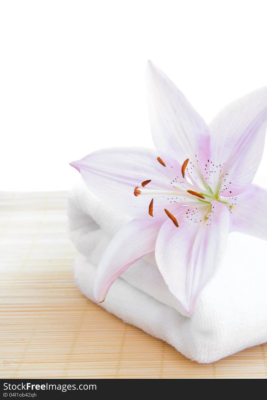 Spa Towel With Flower