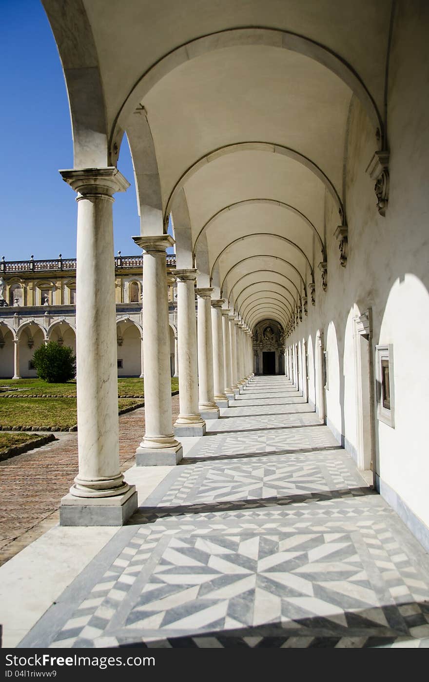 Portico At Certosa De San Martino