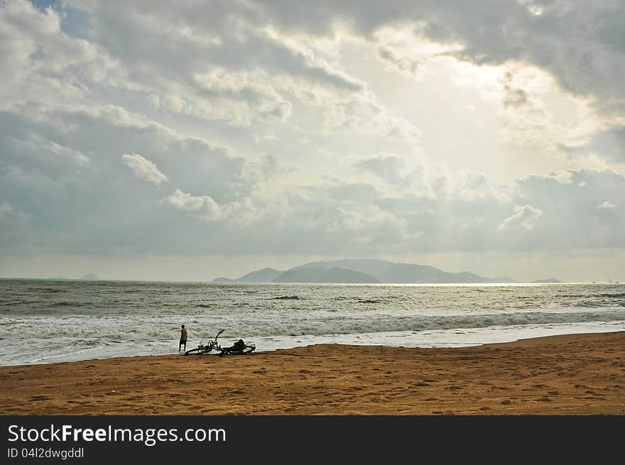 The beach of Natrang, Vietnam