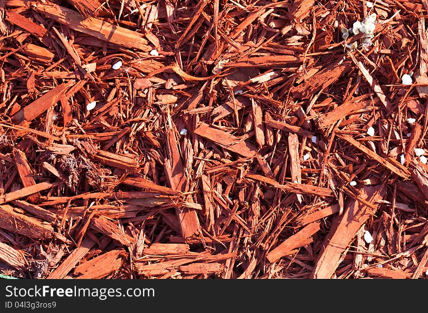 Red sawdust pattern