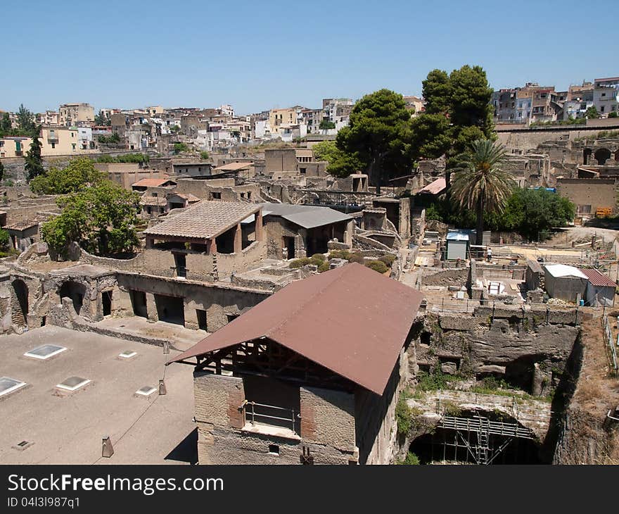 Ercolano buried town in Italy. Ercolano buried town in Italy