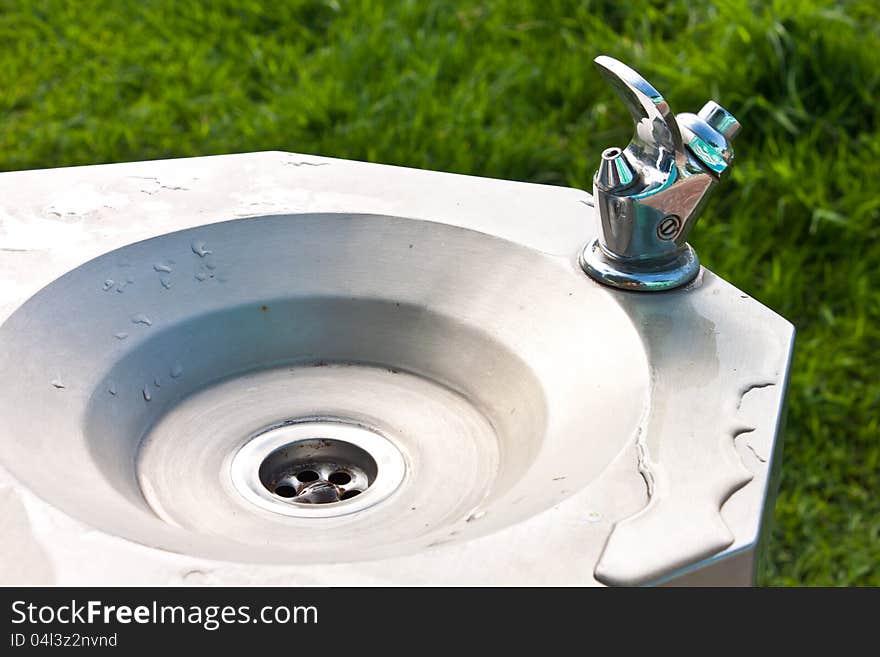 Outdoor Grunge Drinking the Fountain. Outdoor Grunge Drinking the Fountain