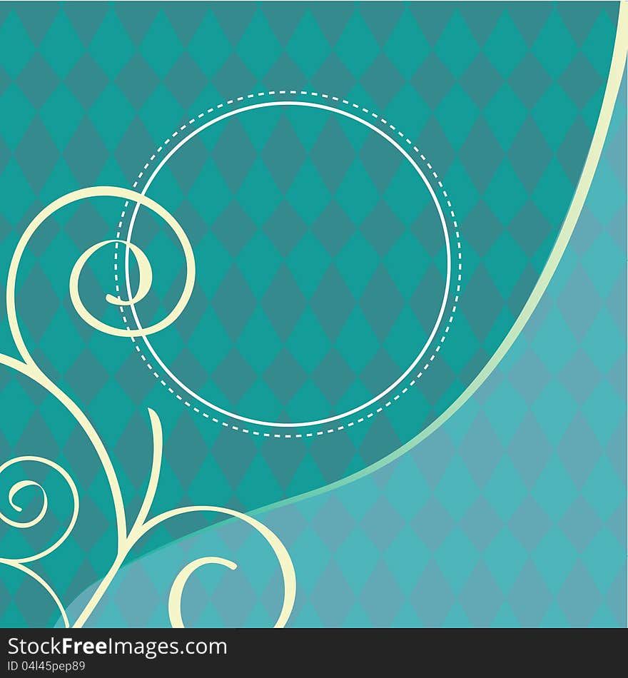 Turquoise Background Illustration