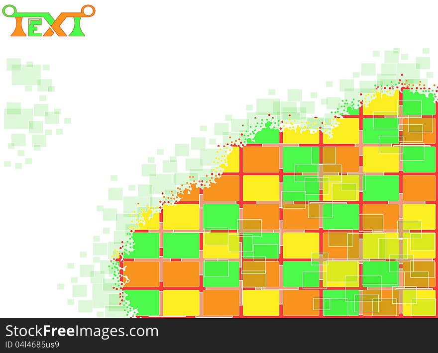 The background of the bright rectangles. Vector illustration. The background of the bright rectangles. Vector illustration.