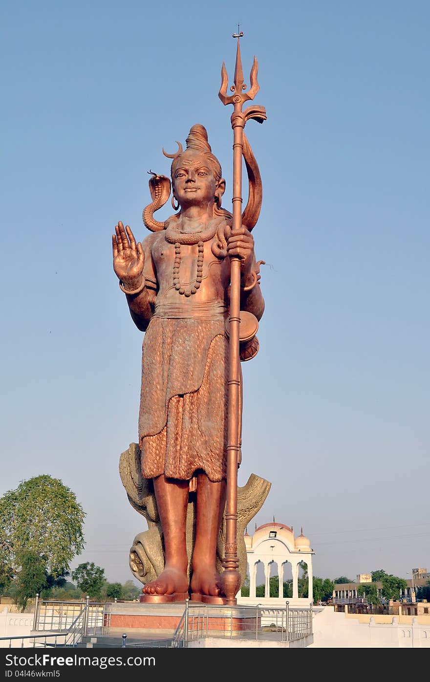 Statue of Hindu God Shiva at Pilani Rajasthan. Statue of Hindu God Shiva at Pilani Rajasthan