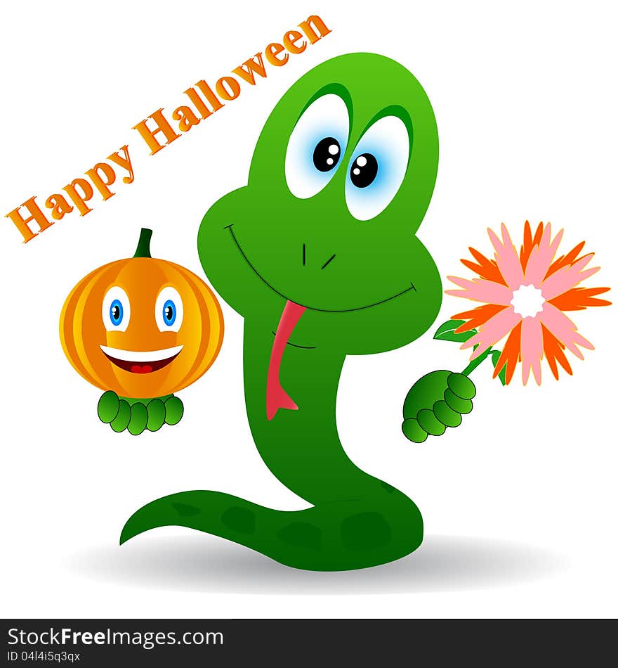 Snake in a Halloween