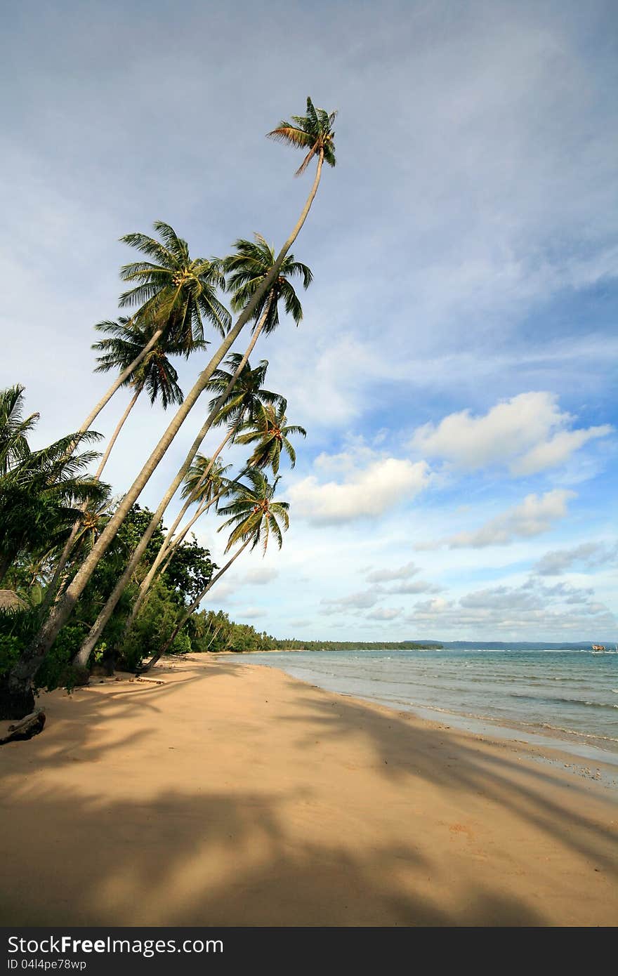 Deserted beach in Thailand