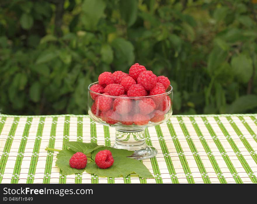 Raspberries In A Bowl