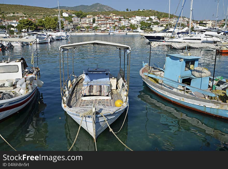 Scenic view of  Neo Marmara, Greece. Scenic view of  Neo Marmara, Greece.