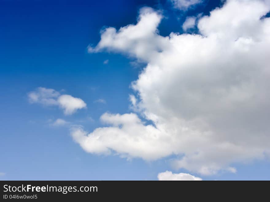 Blue sky with clouds