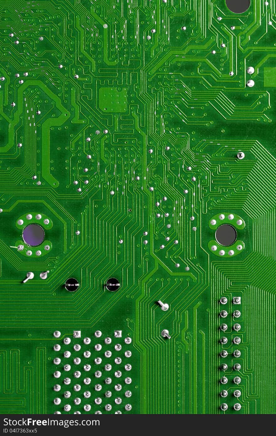 Close up of computer circuits