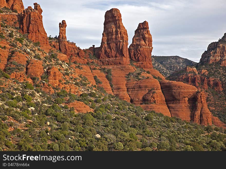 Beautiful red rock formations in Sedona, Arizona. Beautiful red rock formations in Sedona, Arizona