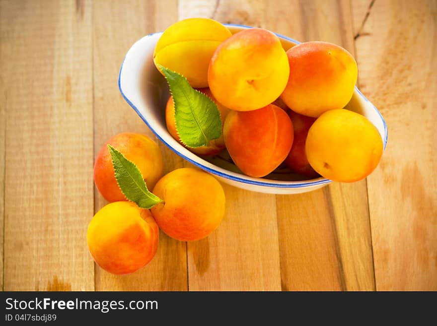 Fresh apricots