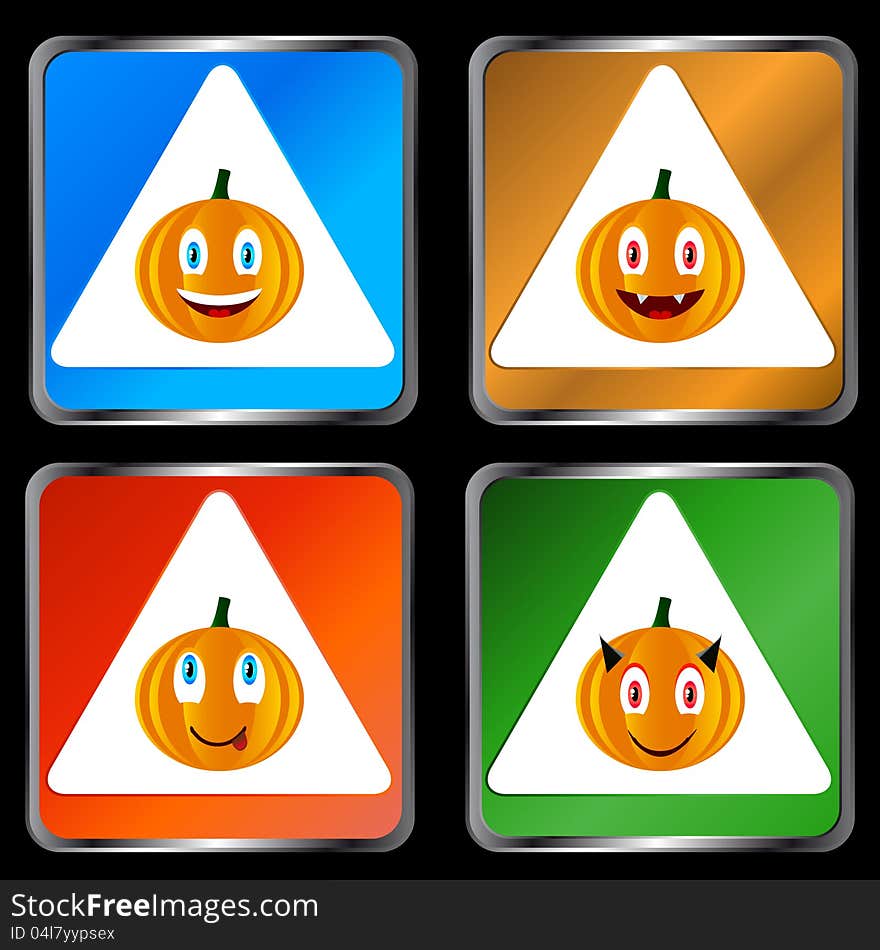 Four Signs Of Pumpkins