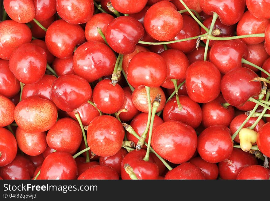 Red cherries