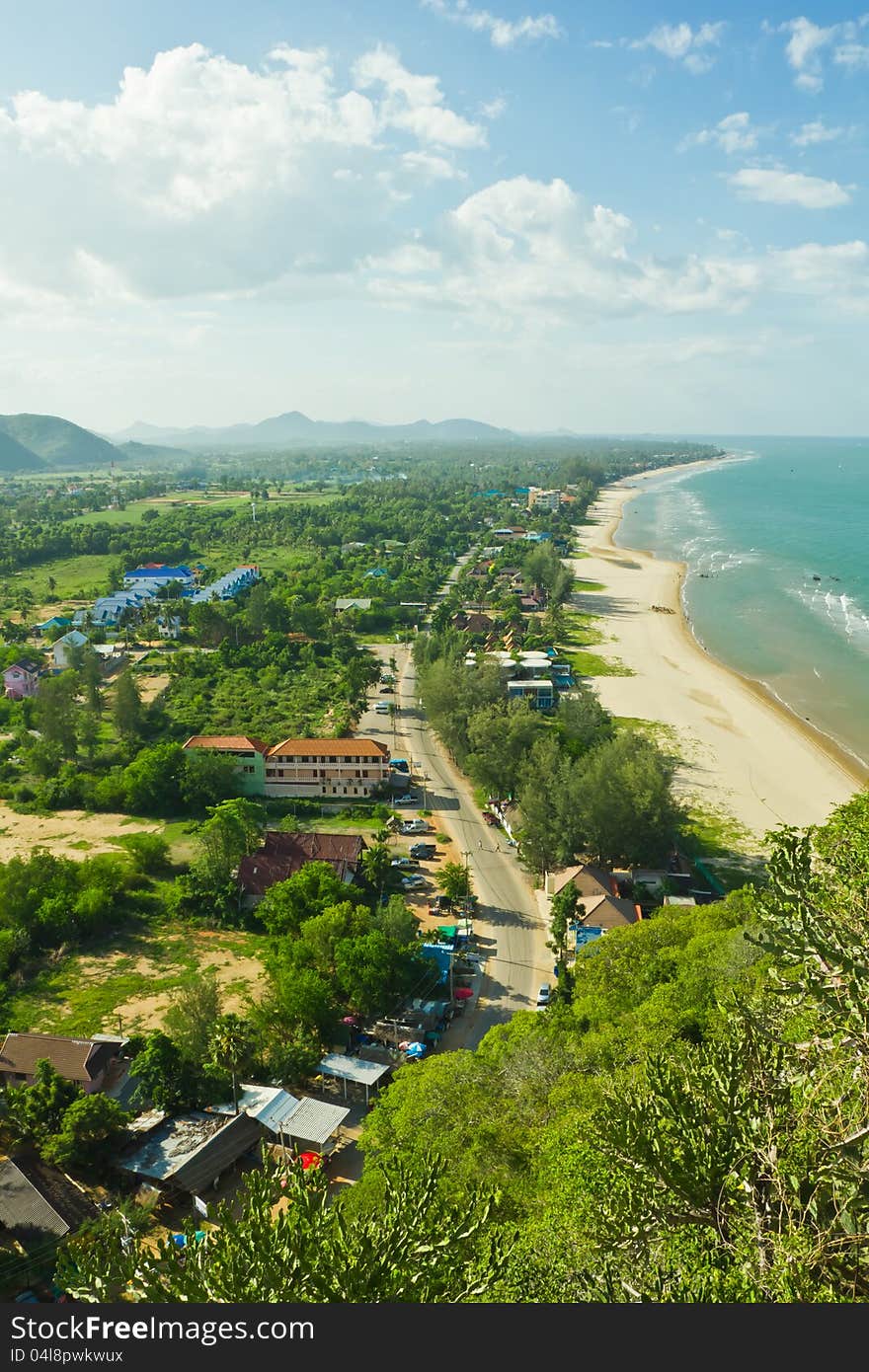 Viewpoint beach at pak Nam Pran,thailand. Viewpoint beach at pak Nam Pran,thailand