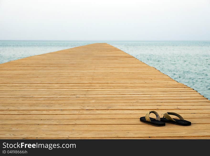 Thongs On Pier