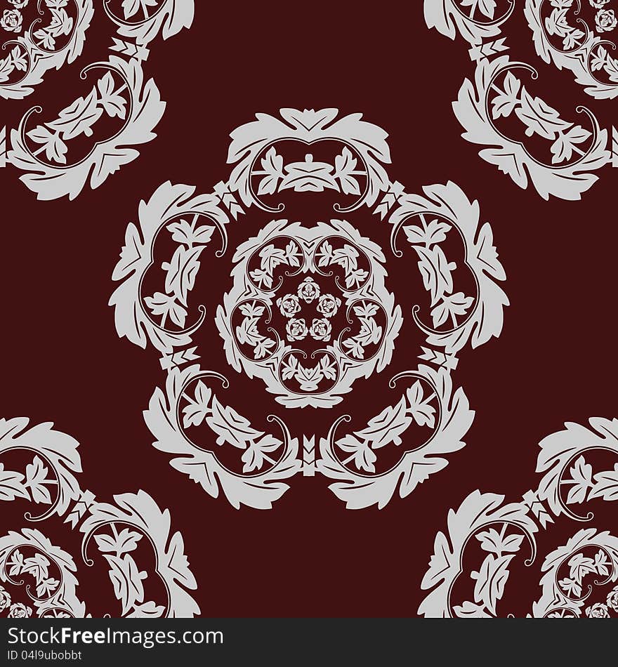 Seamless pattern vintage background.