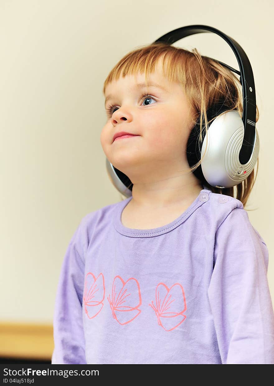 Girl listening to music