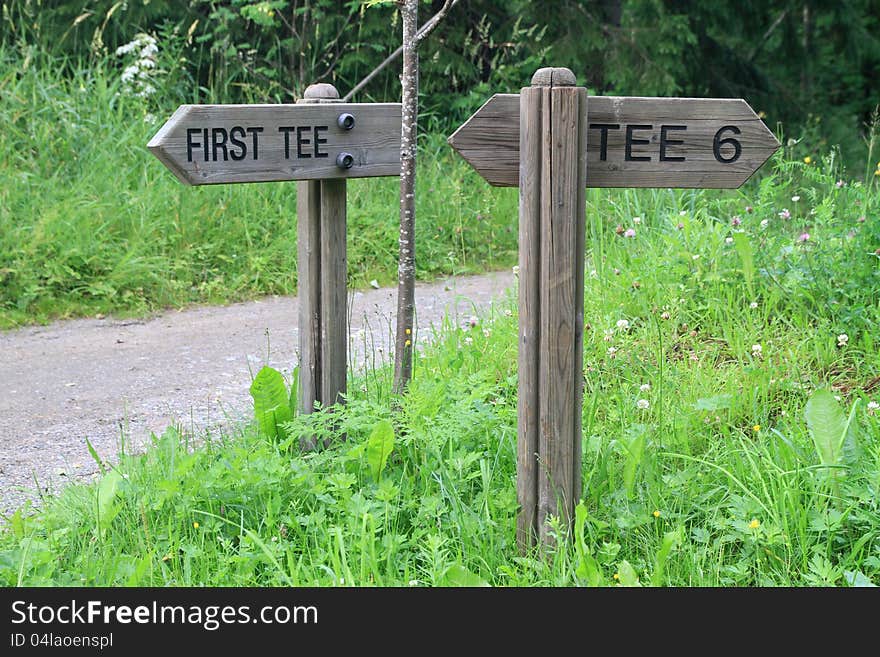 Golf signs